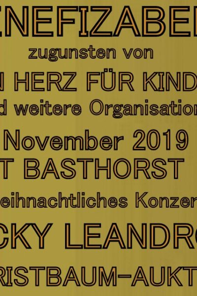 BENEFIZABEND für „EIN HERZ FÜR KINDER“ auf Gut Basthorst bei Baron Enno Freiherr von Ruffin & Vorweihnachtliches Konzert mit Weltstar Vicky Leandros